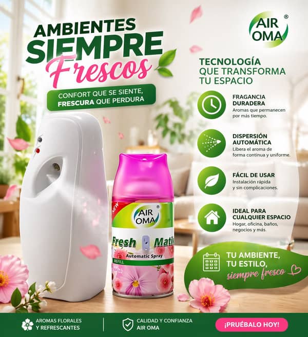 Aromatizador automático + Recarga